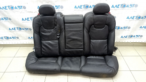 Rear row of seats 2 row Volvo V90 17-18 usa T5, T6 heating, leather black, driftwood, bump, need cleaning, scratches