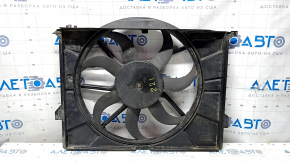 Diffuser radiator shroud with fan assembly Mercedes W221 M273 broken mount