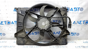 Diffuser radiator shroud with fan assembly Mercedes W221 M273 broken mount