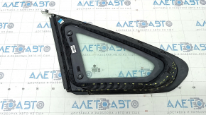 Window blind glass rear right BMW 4 F36 15-20 Gran Coupe black, cut seal