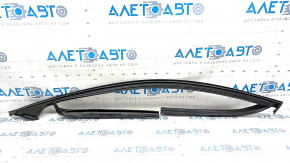 Upper door molding front right Volvo V90 17-22 usa black gloss, with glass seal