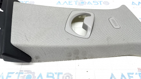 Center pillar trim upper belt right BMW 4 F36 15-20 Gran Coupe, gray EVERESTGRAU, scratch, needs cleaning