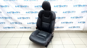 Driver's seat Volvo V90 17-22 usa without airbag, black leather, without pads and controls, driftwood, non-working electrics, needs cleaning