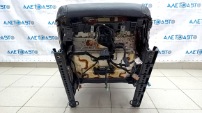 Driver's seat Volvo V90 17-22 usa without airbag, black leather, without pads and controls, driftwood, non-working electrics, needs cleaning
