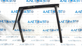 Upper rear right door molding Volvo V90 17-22 usa black gloss, with glass seal