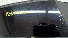 Left outer center pillar trim BMW 4 F36 15-20 Gran Coupe with seal, worn, scratches