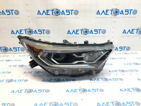 Front right headlight complete Toyota Rav4 19-21 LED, chrome, Japan built, for polishing, soldered mount, no fragment