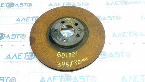 Front left brake disc Volvo V90 17-22 usa 345/30mm rusty
