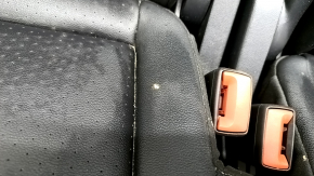 Rear row of seats 2nd row VW Atlas 18 - leather, black, scratch, broken pads, needs cleaning