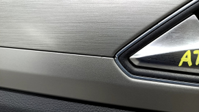 Door trim card front left VW Atlas 18 - black, with tweeter, insert under aluminum, butts