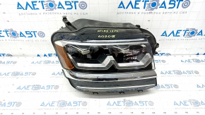 Headlight front right VW Atlas 18-20 pre-rest assembled with chrome and block, sand, bumps on chrome