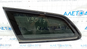 Window blind glass rear left Volvo V90 17-22 usa tinted, heated with black molding