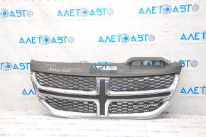 Grille radiator grill Dodge Journey 11- chrome with emblem, pokes on chrome