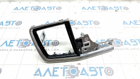 Front panel trim left Volvo V90 17-22 usa, chrome, black gloss, broken fastener