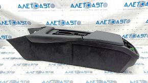 Central console armrest and cup holders Volvo V90 17-22 usa leather black, for cleaning