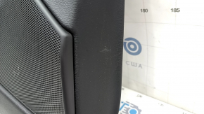 Door trim card front left Volvo V90 17-22 usa leather black, wood insert, scratches