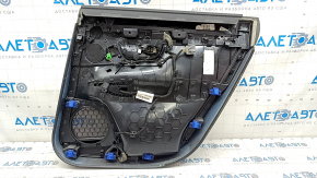 Door trim card rear left Volvo V90 17-21 usa T5, T6 leather black without curtain, wood