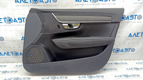 Door trim card front right Volvo V90 17-22 usa leather black, wood