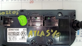 Climate control VW Atlas 18-20 Manual, with heating, without ventilation, scratches on glass