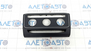 VW Atlas 18 Climate Control Front Panel Trim - Black with Chrome