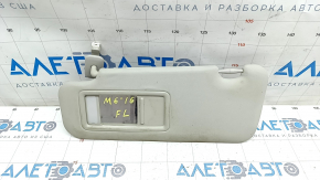 Left visor Mazda 6 13-17 gray, with backlight, without hook, for dry cleaning