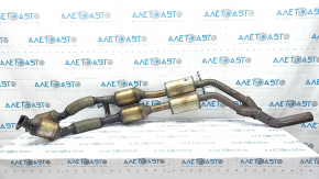 The intake pipe with catalytic converters VW Atlas 18- 3.6 is rusty and dented