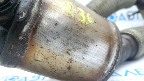 The intake pipe with catalytic converters VW Atlas 18- 3.6 is rusty and dented