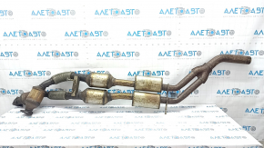 The intake pipe with catalytic converters VW Atlas 18- 3.6 is rusty and dented