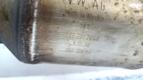 The intake pipe with catalytic converters VW Atlas 18- 3.6 is rusty and dented