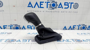 Gear knob VW Atlas 18 - black leather, scratches on leather, broken mount