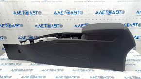 Console central armrest VW Atlas 18- leather, black, scratches
