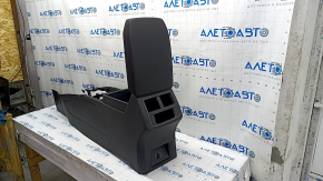 Console central armrest VW Atlas 18- leather, black, scratches