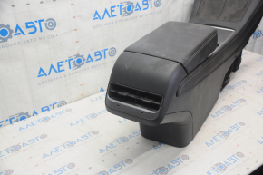 Central console armrest and cup holders Tesla Model 3 21- leather black, without wiring, scratches, for cleaning