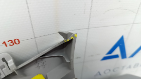 Rear pillar trim upper left Hyundai Elantra AD 17-20 gray, broken fastening, scratches