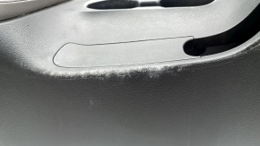 Central console armrest and cup holders Hyundai Elantra AD 17-18 black with gray under chemical, scratches, broken fastener