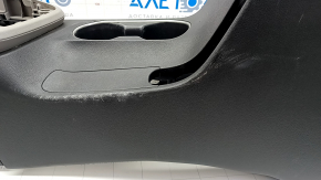 Central console armrest and cup holders Hyundai Elantra AD 17-18 black with gray under chemical, scratches, broken fastener