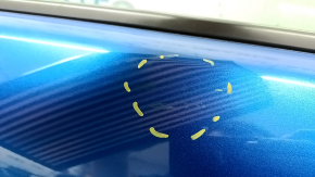 Door assembly front left Hyundai Elantra AD 17-20 blue US2, dent, bump