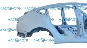 Quarter wing rear right Tesla Model 3 21- on the body, white PPSW, small dent on the threshold