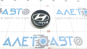 Central cap for disk Hyundai Elantra AD 17-20 black, 59/55mm, varnish swelled