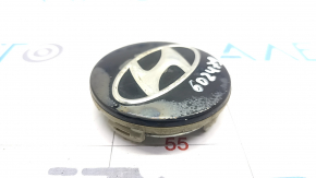 Central cap for disk Hyundai Elantra AD 17-20 black, 59/55mm, varnish swelled