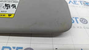 Left visor Hyundai Elantra AD 17-20 gray, without hook, scratch, for dry cleaning