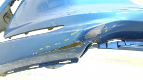 Front bumper bare Hyundai Elantra AD 17-18 pre-rest blue, torn, dented, scratches, broken mount