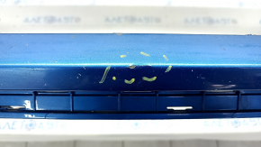 Front bumper bare Hyundai Elantra AD 17-18 pre-rest blue, torn, dented, scratches, broken mount