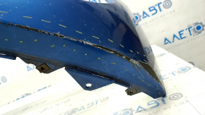 Front bumper bare Hyundai Elantra AD 17-18 pre-rest blue, torn, dented, scratches, broken mount