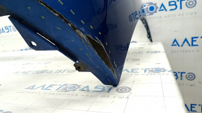 Front bumper bare Hyundai Elantra AD 17-18 pre-rest blue, torn, dented, scratches, broken mount