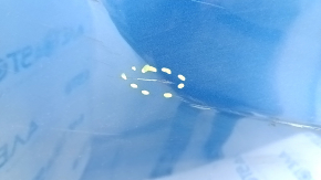 Rear bumper bare Hyundai Elantra AD 17-18 pre-rest, blue, torn, dented, scratches, broken fasteners, made