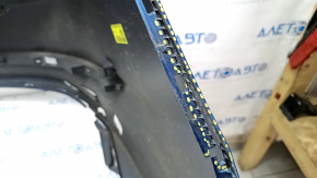 Rear bumper bare Hyundai Elantra AD 17-18 pre-rest, blue, torn, dented, scratches, broken fasteners, made