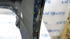 Rear bumper bare Hyundai Elantra AD 17-18 pre-rest, blue, torn, dented, scratches, broken fasteners, made