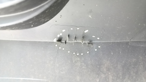 Rear bumper bare Hyundai Elantra AD 17-18 pre-rest, blue, torn, dented, scratches, broken fasteners, made