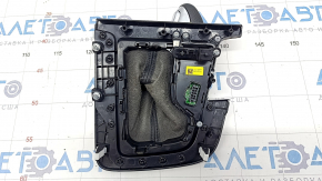 Automatic transmission handle with shifter cover Hyundai Elantra AD 17-20 rubber, scratches on cover, abrasions on rubber